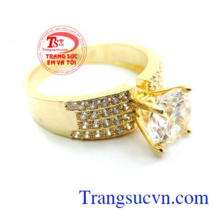 Nhẫn nữ vàng tây dành cho phái đẹp phù hợp làm quà tặng sinh nhật hoặc trong các dịp ý nghĩa