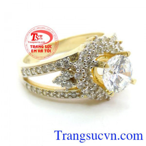 Nhẫn nữ vàng tây dành cho phái đẹp phù hợp làm quà tặng sinh nhật hoặc trong các dịp ý nghĩa
