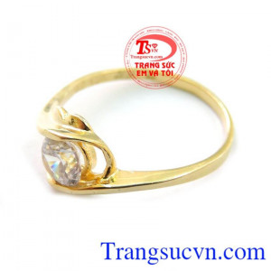 Nhẫn Nữ Vàng Tây TSVN chất lượng bền đẹp. Là một món quà tặng, món Trang Sức Nữ vô cùng ý nghĩa