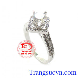 Nhẫn Nữ Vàng Trắng 10k Nhập chất lượng. nhẫn nữ vàng tây được thiết kế tinh tế, đeo xinh xinh trên ngón tay đeo nhẫn, nhẫn nữ bảo hành 6 tháng giao toàn quốc, thanh toán an toàn.