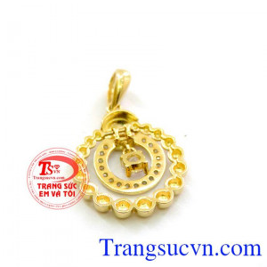 Mặt dây chuyền nữ kèm giấy kiểm định chất lượng, giao hàng trên toàn quốc. Mặt nữ hào quang rực rỡ