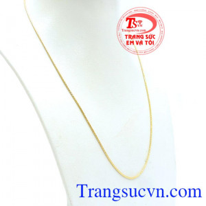 Dây nữ Ý 10k bền chặt, dây chuyền nữ nhập khẩu Italy nguyên chiếc