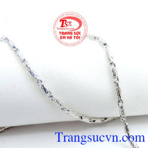 Dây chuyền vàng trắng