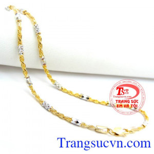 Dây chuyền bện mắt đẹp Italy