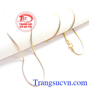 Dây chuyền vàng kết hợp với nhiều mặt, sản phẩm kèm giấy kiểm định, bảo hành 6 tháng