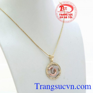 Bộ nữ trang vàng 10k lung linh dịu dàng, vàng 10k chuẩn chất lượng, kèm giấy kiểm định.