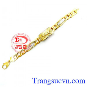 Lắc Nam Vàng Tây Tuổi Dần thể hiện được sự quyền uy mạnh mẽ của nam tính. 