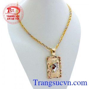 Mặt vàng 10k bảo hành 6 tháng, dây chuyền 10k giao hàng toàn quốc