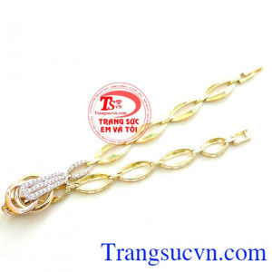 Bảo hành 6 tháng. Lắc Tay Vàng Nữ 10k Sang Trọng