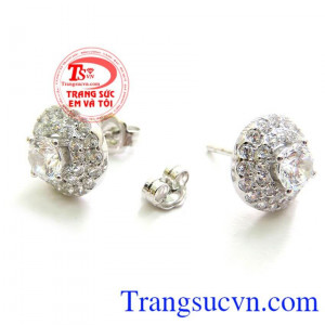 Bán Đôi Bông Tai Kết Đá Đẹp chất lượng tốt.