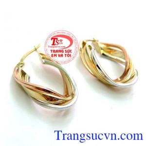 Bông Tai Vàng Ý Đẹp chất lượng vàng đảm bảo uy tín khách hàng ưa chuộng.