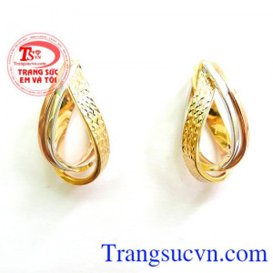 Bán Hoa Tai Vàng Italy Quý Phái chất lượng cao.