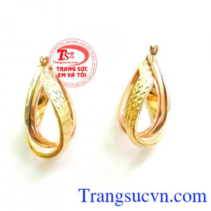 Sản phẩm bảo hành 6 tháng trên toàn quốc,giao hàng tận nơi thanh toán an toàn. Hoa Tai Vàng Italy Quý Phái