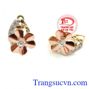 Bán sản phẩm hoa tai vàng tây tinh tế, hoa tai vàng tây đẹp, hoa tai vàng tây 10k thiết kế nhẹ nhàng đơn giản tạo vẻ đẹp thanh lịch cho phái nữ.