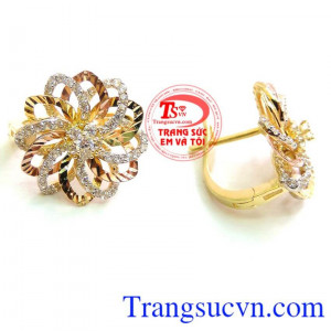 Đôi Bông Tai Cánh Hoa Nở Đẹp