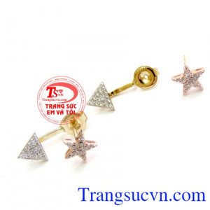 Bán Đôi Hoa Tai Ngôi Sao May Mắn mang lại sự duyên dáng, sang trọng và quý phái dành cho những chủ nhân xinh đẹp là phụ kiện trang sức nhỏ nhắn, dịu dàng để phù hợp với trang phục và công việc.