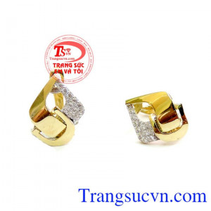 Bán đôi hoa tai vàng tây vàng 10k nhập khẩu Korea chất lượng cao.