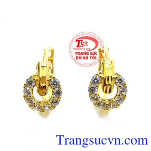 Hoa Tai Nữ Nhỏ Xinh vàng 10k giá thành tốt phù hợp với người thích đeo nhỏ nhắn và xinh xắn