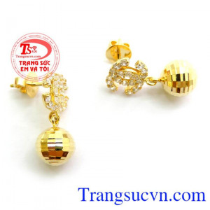 Bán đôi Bông Tai Vàng Tây Kiểu Sang chất lượng cao.