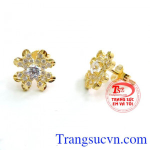 Hoa Tai Vàng 10k Thương Hiệu TSVN