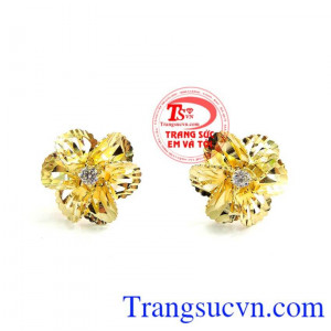 Bán Đôi Bông Tai Hình Hoa Đào chất lượng bền đẹp.