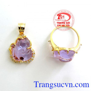 Bộ Mặt Nhẫn Hồ Ly Đá Nhân Tạo