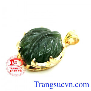 mặt dây chuyền xinh xắn cho nữ, vàng tây 10k đơn giản, đẹp, chuẩn chất lượng. Mặt nữ chiếc lá may mắn