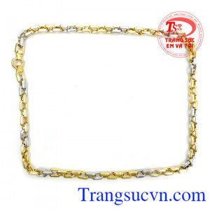 Dây nam mắt lồng xu hướng 2017, dây chuyền vàng nam 10k đẹp, mắt xích lồng thời trang 5 vàng, 2 trắng. Dây chuyền nam đẹp, bảo hàng 6 tháng, có giấy kiểm định chất lượng vàng