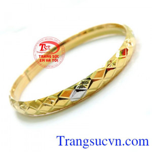 Vàng 10k sản xuất trong nước có giấy kiểm định. Vòng Tay Dịu Dàng Nữ 10k