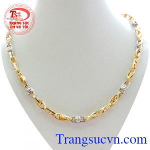 Dây Chuyền Nam 10k Móc Nối đẹp, sang trọng . Dây chuyền vàng kết hợp với mặt dây nam tinh tế. Sản phẩm uy tín chất lượng giao hàng toàn quốc thanh toán an toàn