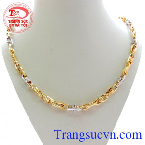 Dây Chuyền Nam 10k Móc Nối đẹp, sang trọng . Dây chuyền vàng kết hợp với mặt dây nam tinh tế. Sản phẩm uy tín chất lượng giao hàng toàn quốc thanh toán an toàn