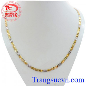 ây Chuyền Nam Thời Trang Kiểu Dẹt dây chuyền vàng 10k đẹp, dây chuyền nam vàng 10k sản xuất. Bảo hành 6 tháng giao hàng toàn quốc