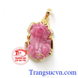 Ruby tỳ hưu 14k đẹp