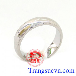 Nhẫn nam vàng trắng 14k đẹp, nhẫn nam, nữ vàng trắng thời trang, nhẫn nam đẹp, 14k sáng, bền màu, bảo hành 12 tháng. Nhẫn vàng trắng trơn, đơn giản mà sang trọng cho nam, nữ tùy size