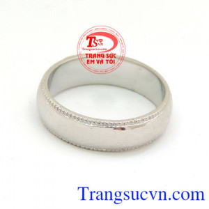 Nhẫn nam vàng trắng 14k đẹp, nhẫn nam, nữ vàng trắng thời trang, nhẫn nam đẹp, 14k sáng, bền màu, bảo hành 12 tháng. Nhẫn vàng trắng trơn, đơn giản mà sang trọng cho nam, nữ tùy size