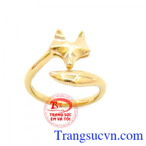 Chiếc nhẫn hồ ly trơn vàng tây 10k giúp bạn cải thiện mối quan hệ hiện tại và có được một tình yêu ngọt ngào, bền vững