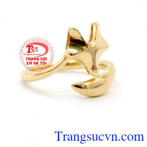 Chiếc nhẫn hồ ly trơn vàng tây 10k giúp bạn cải thiện mối quan hệ hiện tại và có được một tình yêu ngọt ngào, bền vững