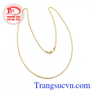 Dây nữ Ý xinh xắn, dây chuyền nữ ý bện nhập khẩu Italya sang trọng