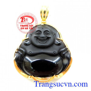 Mặt phật chạm khắc bọc vàng 10k sáng bóng đảm bảo chất lượng hợp thời trang, sang trọng và phong thủy