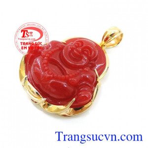 Mặt phật ngọc đỏ yêu thương