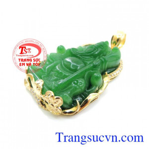 Mặt dây chuyền nam chạm khắc bọc vàng 10k sáng bóng đảm bảo chất lượng hợp thời trang, sang trọng và phong thủy