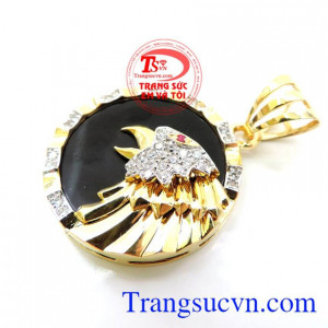 Mặt dây chuyền nam vàng 10k sáng bóng đảm bảo chất lượng hợp thời trang, sang trọng và phong thủy