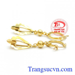 Bông tai cô nàng mặt tròn