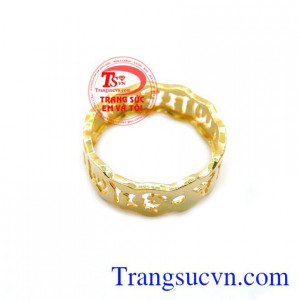 Nhẫn nữ vàng tây dành cho phái đẹp phù hợp làm quà tặng sinh nhật hoặc trong các dịp ý nghĩa