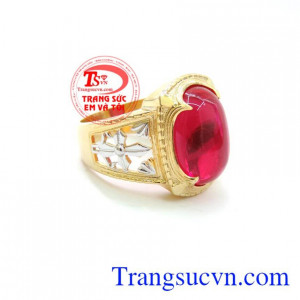 hẫn nam đá đỏ họa tiết sắc nét, nhẫn nam vàng tây giá rẻ, nhẫn nam 10k đá đỏ khắc họa tiết thánh giá cách điệu. Nhẫn nam kiểu dáng hiện đại , phong cách mới, nhẫn nam giao hàng toàn quốc