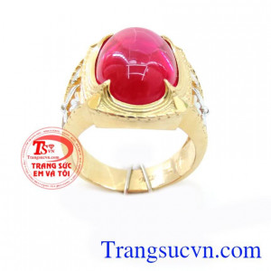 hẫn nam đá đỏ họa tiết sắc nét, nhẫn nam vàng tây giá rẻ, nhẫn nam 10k đá đỏ khắc họa tiết thánh giá cách điệu. Nhẫn nam kiểu dáng hiện đại , phong cách mới, nhẫn nam giao hàng toàn quốc