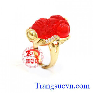 Nhẫn nữ vàng tây dành cho phái đẹp phù hợp làm quà tặng sinh nhật hoặc trong các dịp ý nghĩa