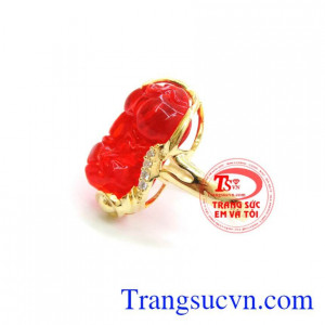 Nhẫn nữ vàng tây dành cho phái đẹp phù hợp làm quà tặng sinh nhật hoặc trong các dịp ý nghĩa