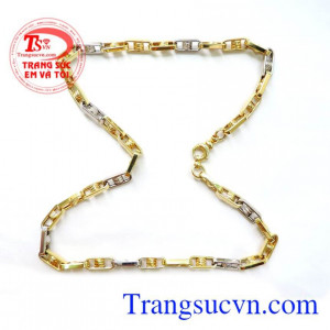 Chiếc Dây chuyền vàng italy Nam tính Là Món Quà Sinh nhật tuyệt vời dành tặng Chồng