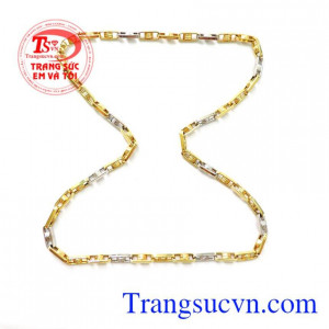 Dây chuyền nam vàng tây sang trọng